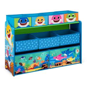imageDelta Children Disney Princess Deluxe 9 Bin Design and Store Toy Organizer Greenguard Gold CertifiedBaby Shark
