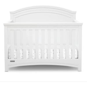 imageDelta Children Simmons Kids SlumberTime Emma 4in1 Convertible Baby Crib N More  Greenguard Gold Certified Bianca WhiteBianca White