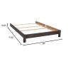 imageSerta Full Size Platform Bed Kit 700850 Rustic Grey