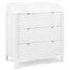 imageDelta Children Cassie 3 Drawer Dresser with Changing Top and Interlocking Drawers Bianca WhiteBianca White