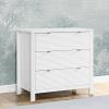 imageDelta Children Cassie 3 Drawer Dresser with Changing Top and Interlocking Drawers Bianca WhiteBianca White