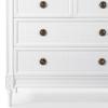 imageDelta Children Madeline 4 Drawer Dresser with Changing Top and Interlocking Drawers  Greenguard Gold Certified Bianca WhiteTextured AlmondBianca White