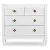 imageDelta Children Madeline 4 Drawer Dresser with Changing Top and Interlocking Drawers  Greenguard Gold Certified Bianca WhiteTextured AlmondBianca White