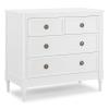 imageDelta Children Madeline 4 Drawer Dresser with Changing Top and Interlocking Drawers  Greenguard Gold Certified Bianca WhiteTextured AlmondBianca White