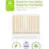 imageDelta Children Mia Portable Folding Mini Crib with 15Inch Mattress  Greenguard Gold Certified Bianca WhiteNaturalBianca WhiteNatural