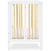 imageDelta Children Mia Portable Folding Mini Crib with 15Inch Mattress  Greenguard Gold Certified Bianca WhiteNaturalBianca WhiteNatural