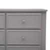 imageDelta Children Unisex Nursery 6 Drawer Double Dresser with Interlocking Drawers  Greenguard Gold Certified GreyGrey