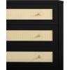 imageSimmons Kids Theo 3 Drawer Dresser with Changing Top and Interlocking Drawers BlackTextured AlmondBlackTextured Almond