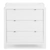 imageDelta Children Cassie 3 Drawer Dresser with Changing Top and Interlocking Drawers Bianca WhiteBianca White