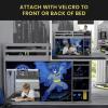 imageBatman Loft Bed Tent  Curtain Set for Low Twin Loft Bed Bed Sold Separately by Delta ChildrenBatman