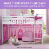 imageBatman Loft Bed Tent  Curtain Set for Low Twin Loft Bed Bed Sold Separately by Delta ChildrenDisney Princess
