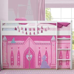 imageBatman Loft Bed Tent  Curtain Set for Low Twin Loft Bed Bed Sold Separately by Delta ChildrenDisney Princess