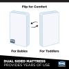 imageBeautyrest Silver Slumber Nights Dual Sided 2Stage Crib Mattress and Toddler Mattress  GREENGUARD Gold  Waterproof  Plant Based Soy Foam Core GreyMattress
