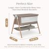 imageDelta Children Bondi Beechwood Twin Bassinet with PureAir Breathable Mesh Sheet and FSCCertified Wood TanBassinet