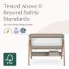 imageDelta Children Bondi Beechwood Twin Bassinet with PureAir Breathable Mesh Sheet and FSCCertified Wood TanBassinet