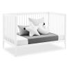 imageDelta Children Casey 4in1 Convertible Crib  Greenguard Gold Certified CharcoalNaturalBianca White
