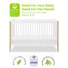 imageDelta Children Casey 4in1 Convertible Crib  Greenguard Gold Certified CharcoalNaturalBianca White