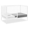 imageDelta Children Casey 4in1 Convertible Crib  Greenguard Gold Certified CharcoalNaturalBianca White