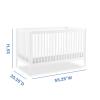 imageDelta Children Casey 4in1 Convertible Crib  Greenguard Gold Certified CharcoalNaturalBianca White