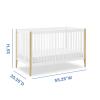 imageDelta Children Casey 4in1 Convertible Crib  Greenguard Gold Certified CharcoalNaturalBianca WhiteNatural