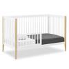 imageDelta Children Casey 4in1 Convertible Crib  Greenguard Gold Certified CharcoalNaturalBianca WhiteNatural