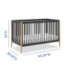 imageDelta Children Casey 4in1 Convertible Crib  Greenguard Gold Certified CharcoalNaturalCharcoalNatural