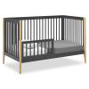 imageDelta Children Casey 4in1 Convertible Crib  Greenguard Gold Certified CharcoalNaturalCharcoalNatural