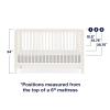 imageDelta Children babyGap Wren 4in1 Convertible Crib Greenguard Gold Certified AcornAntique White