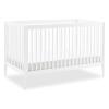 imageDelta Children Casey 4in1 Convertible Crib  Greenguard Gold Certified CharcoalNaturalBianca White