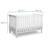 imageDelta Children Lancaster 3in1 Convertible Baby Crib Greenguard Gold Certified Bianca WhiteBianca White