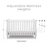 imageDelta Children Lancaster 3in1 Convertible Baby Crib Greenguard Gold Certified Bianca WhiteBianca White