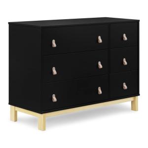 imageGAP babyGap Legacy 6 Drawer Dresser with Leather Pulls and Interlocking Drawers  Greenguard Gold Certified NavyNaturalEbonyNatural