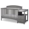 image:imageDelta Children Abby Convertible Crib and Changer Bianca WhiteGrey