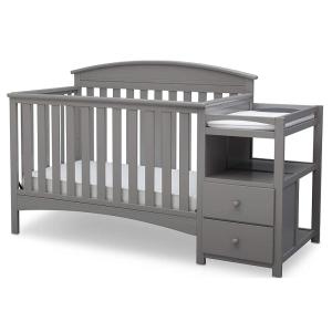 image:imageDelta Children Abby Convertible Crib and Changer Bianca WhiteGrey