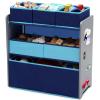 image:imageDelta Children Design and Store 6 Bin Toy Organizer GreyBlueGreyBlue
