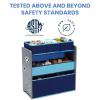 image:imageDelta Children Design and Store 6 Bin Toy Organizer GreyBlueGreyBlue
