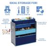 image:imageDelta Children Design and Store 6 Bin Toy Organizer GreyBlueGreyBlue