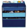 image:imageDelta Children Design and Store 6 Bin Toy Organizer GreyBlueGreyBlue