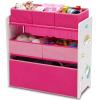 image:imageDelta Children Design and Store 6 Bin Toy Organizer GreyBlueWhitePink