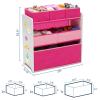 image:imageDelta Children Design and Store 6 Bin Toy Organizer GreyBlueWhitePink