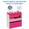 image:imageDelta Children Design and Store 6 Bin Toy Organizer GreyBlueWhitePink