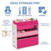image:imageDelta Children Design and Store 6 Bin Toy Organizer GreyBlueWhitePink