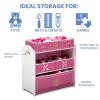 image:imageDelta Children Princess Crown Design amp Store 6 Bin Toy Storage Organizer  Greenguard Gold Certified WhitePink