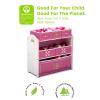 image:imageDelta Children Princess Crown Design amp Store 6 Bin Toy Storage Organizer  Greenguard Gold Certified WhitePink