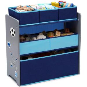 image:imageDelta Children Design and Store 6 Bin Toy Organizer GreyBlueGreyBlue