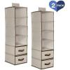 image:imageDelta Children 6 Shelf Hanging Wall Storage with 2 Drawers  Easy StorageOrganization Solution Holds Sweaters Shirts Pants Accessories amp More  Movable Drawers Allow for Customization NavyBeige