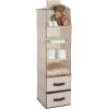 image:imageDelta Children 6 Shelf Hanging Wall Storage with 2 Drawers  Easy StorageOrganization Solution Holds Sweaters Shirts Pants Accessories amp More  Movable Drawers Allow for Customization NavyBeige