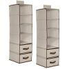 image:imageDelta Children 6 Shelf Hanging Wall Storage with 2 Drawers  Easy StorageOrganization Solution Holds Sweaters Shirts Pants Accessories amp More  Movable Drawers Allow for Customization NavyBeige