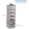 image:imageDelta Children 6 Shelf Hanging Wall Storage with 2 Drawers  Easy StorageOrganization Solution Holds Sweaters Shirts Pants Accessories amp More  Movable Drawers Allow for Customization NavyGrey