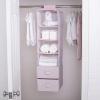 image:imageDelta Children 6 Shelf Hanging Wall Storage with 2 Drawers  Easy StorageOrganization Solution Holds Sweaters Shirts Pants Accessories amp More  Movable Drawers Allow for Customization NavyPink